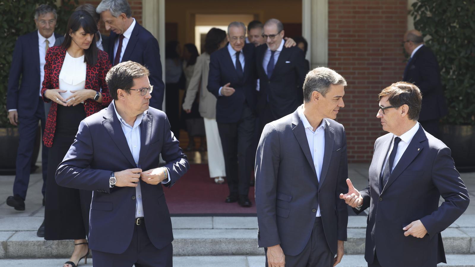Pedro Sánchez and Salvador Illa in a recent image in Madrid.