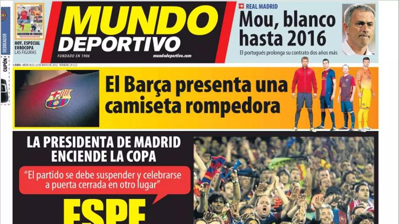 Mundo Deportivo, 23 de maig del 2012