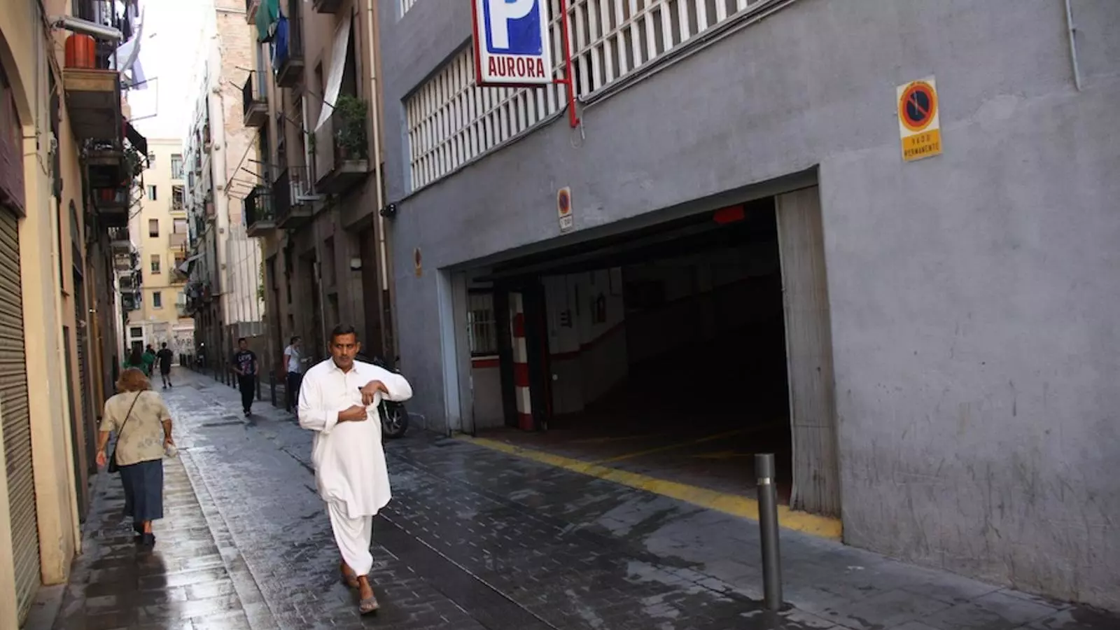 Aquest és el punt del carrer Aurora on es va produir la detenció /ACN