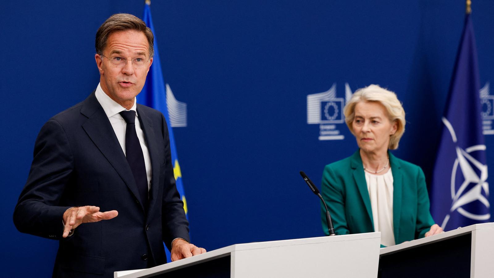 The Secretary General of NATO, Mark Rutte, and the President of the European Commission, Ursula von der Leyen.