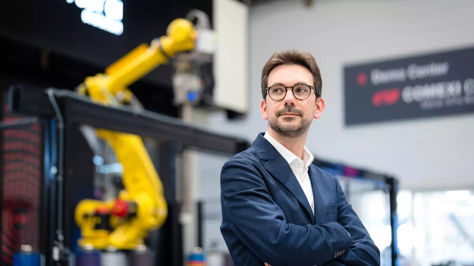 Pau Xifra, president de Comexi i net del fundador de l'empresa gironina a la planta a Riudellots de la Selva.