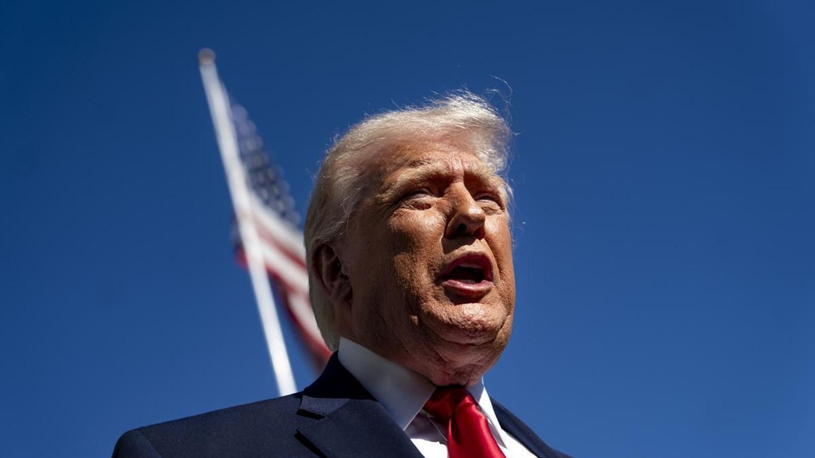 Donald Trump el 12 d'abril a la Casa Blanca.