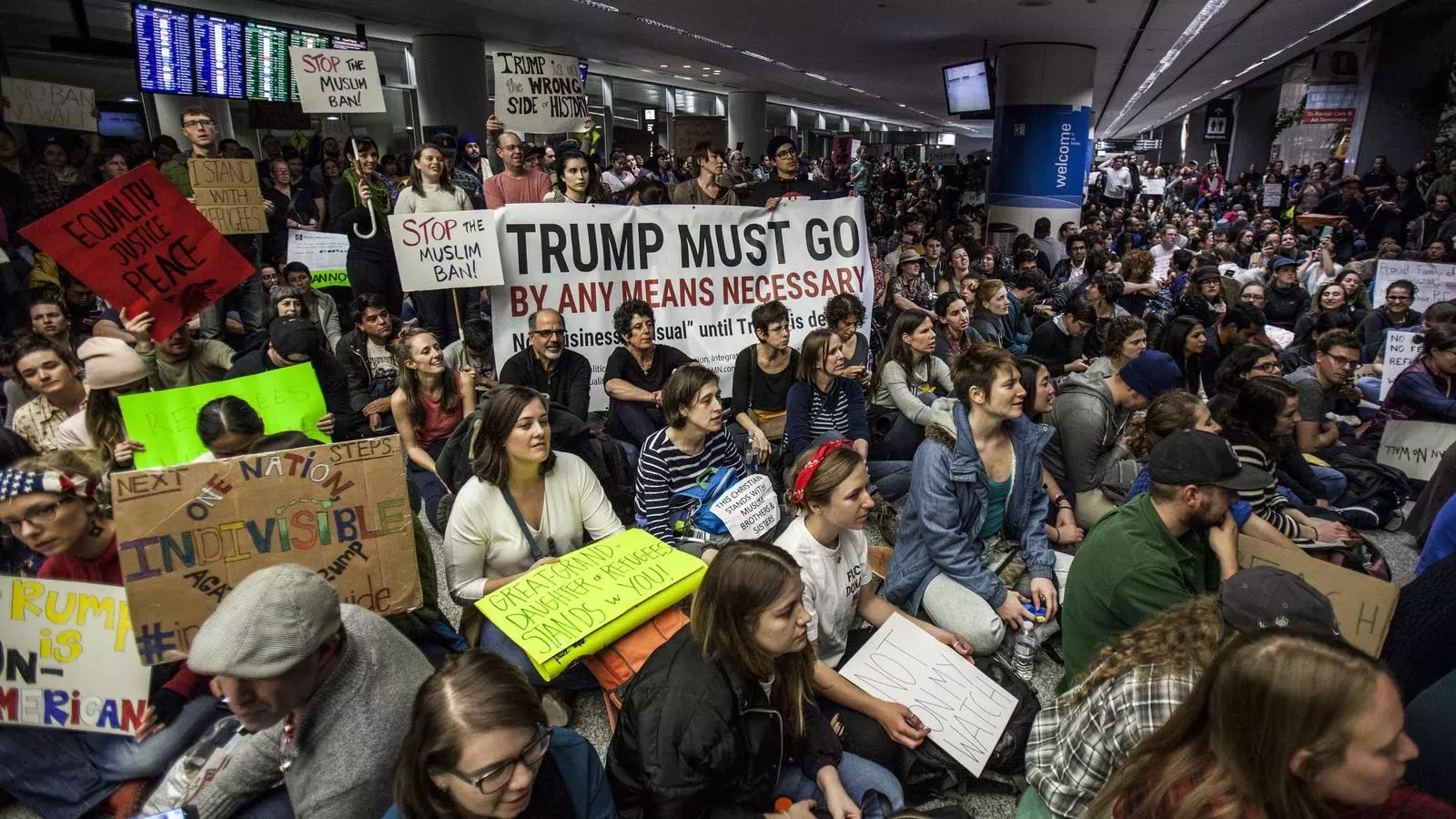 Protestes a l'aeroport de San Francisco
