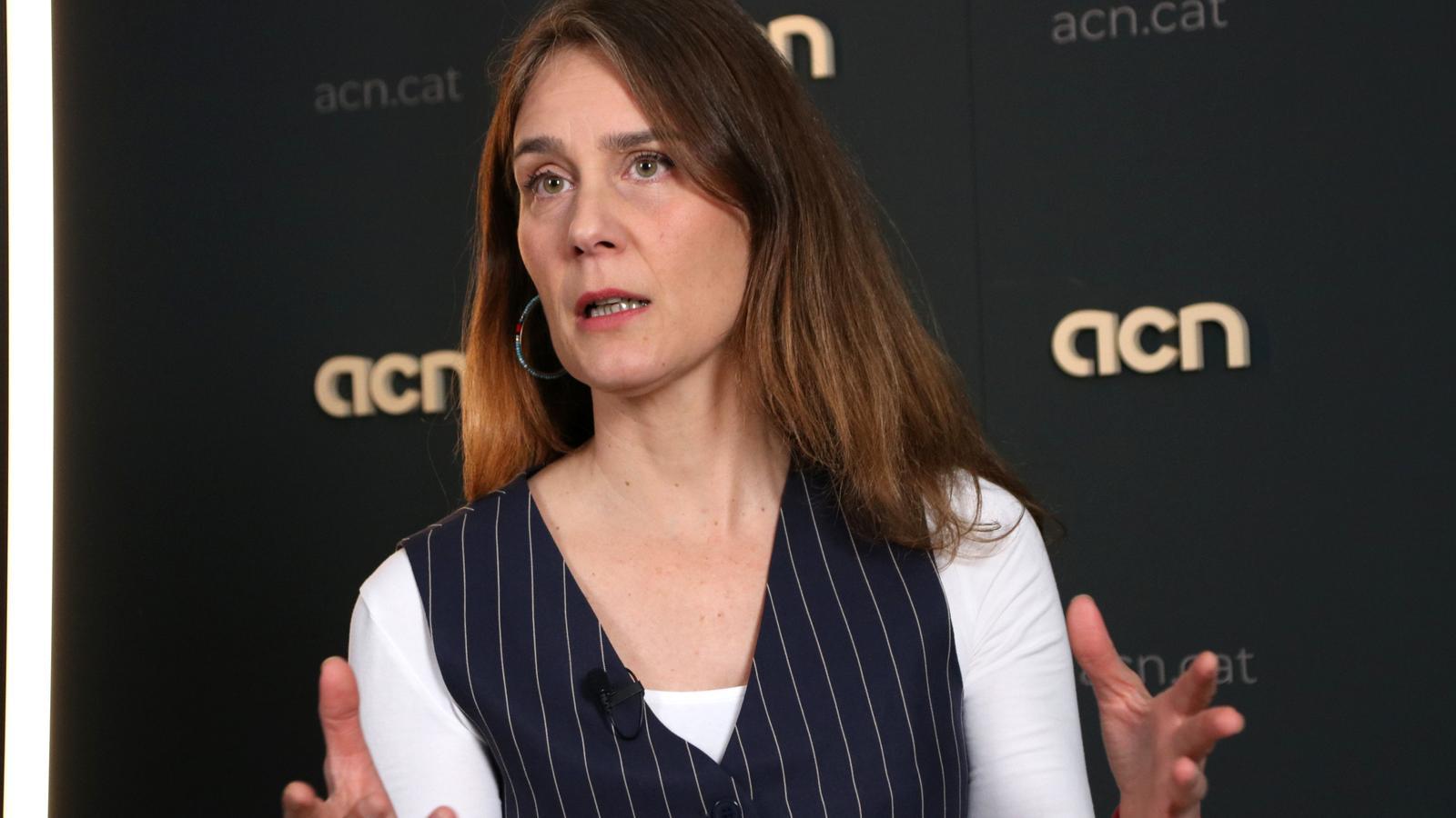 Jéssica Albiach, during the interview at ACN