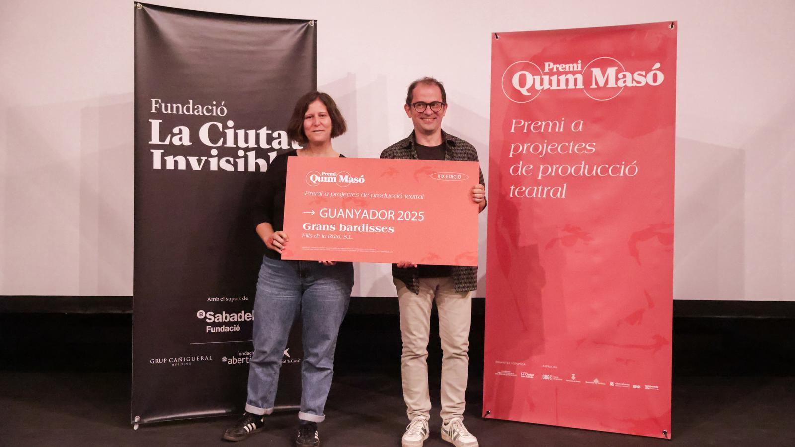 Lázaro García en la entrega del premio