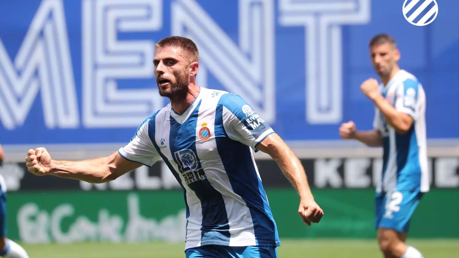 David López, durant un partit a l'RCDE Stadium