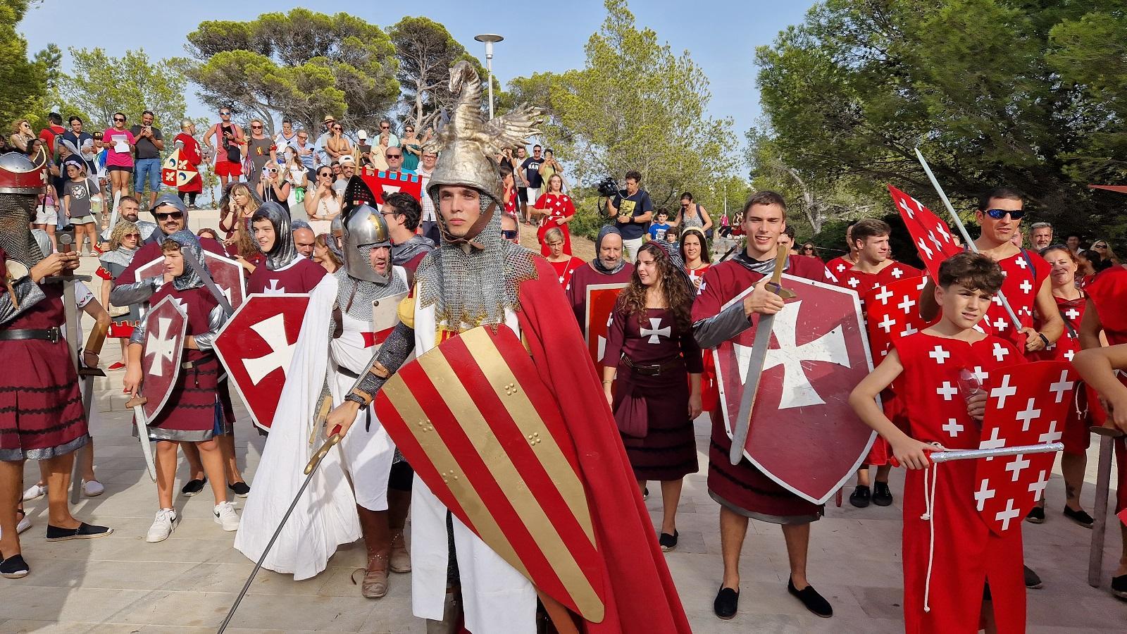 Recreación de la llegada del rey Jaime a Santa Ponça.