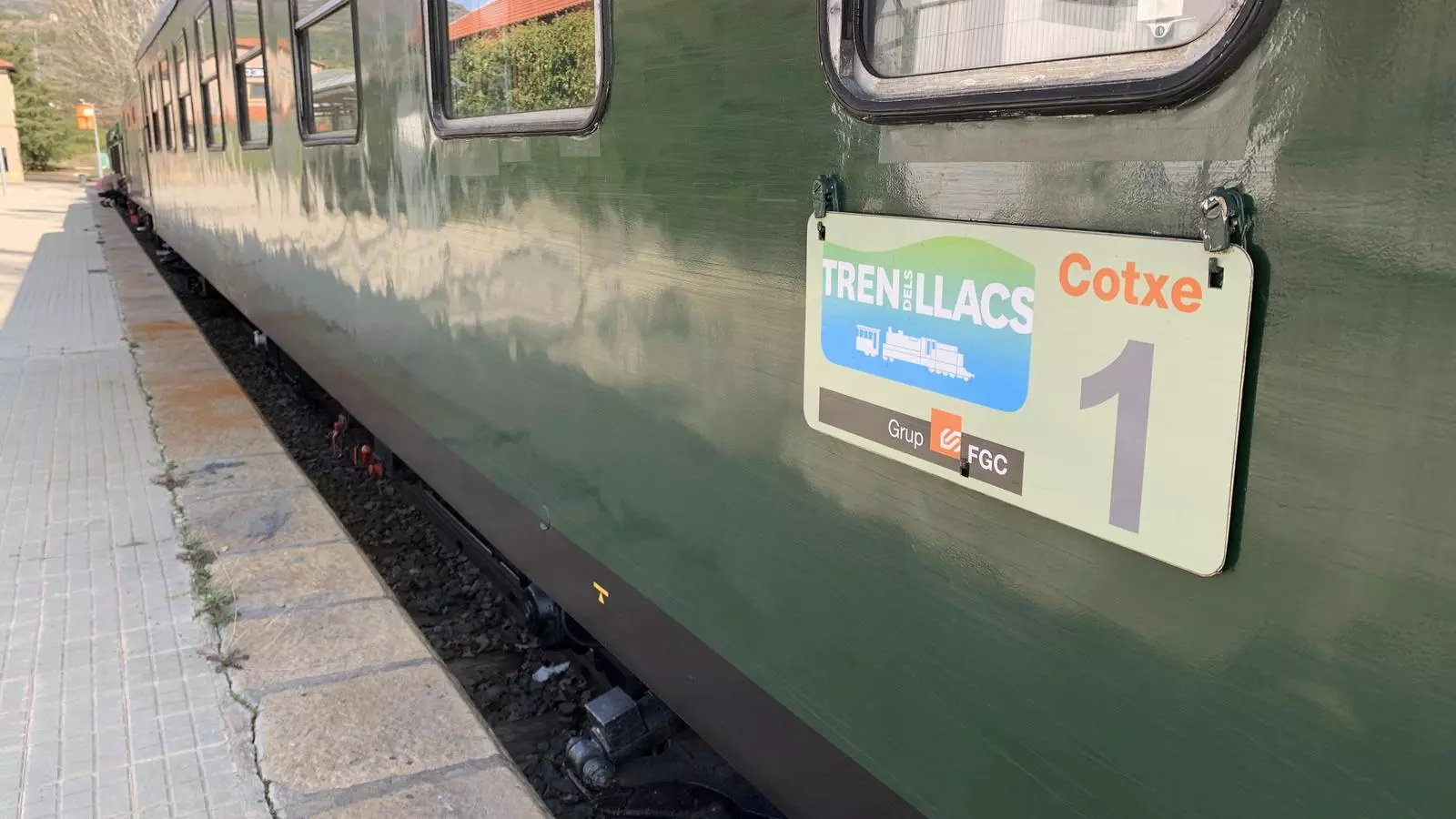 El Tren dels Llacs aquest dissabte 24 d'octubre a la Pobla de Segur. / G.L.T.