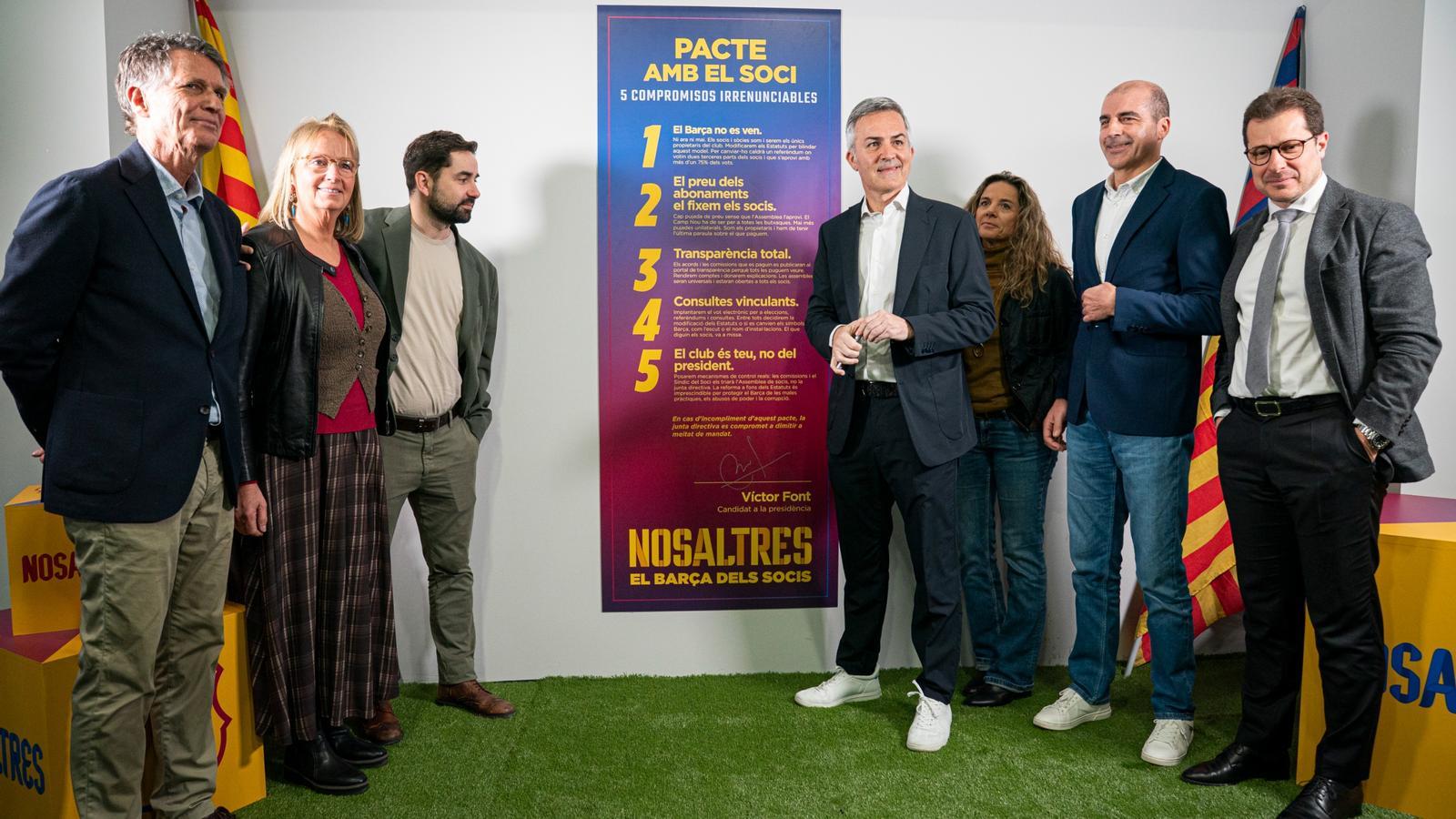 Victor Font, leader of Nosotros