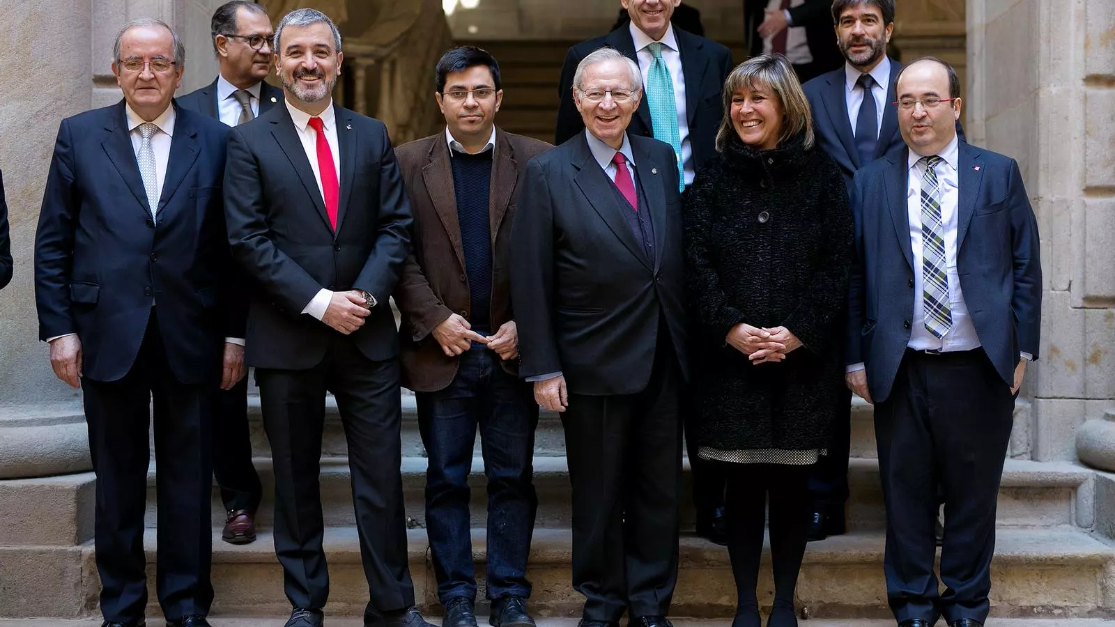 El líder del PSC, Jaume Collboni, al dinar de la Cambra / PERE TORDERA