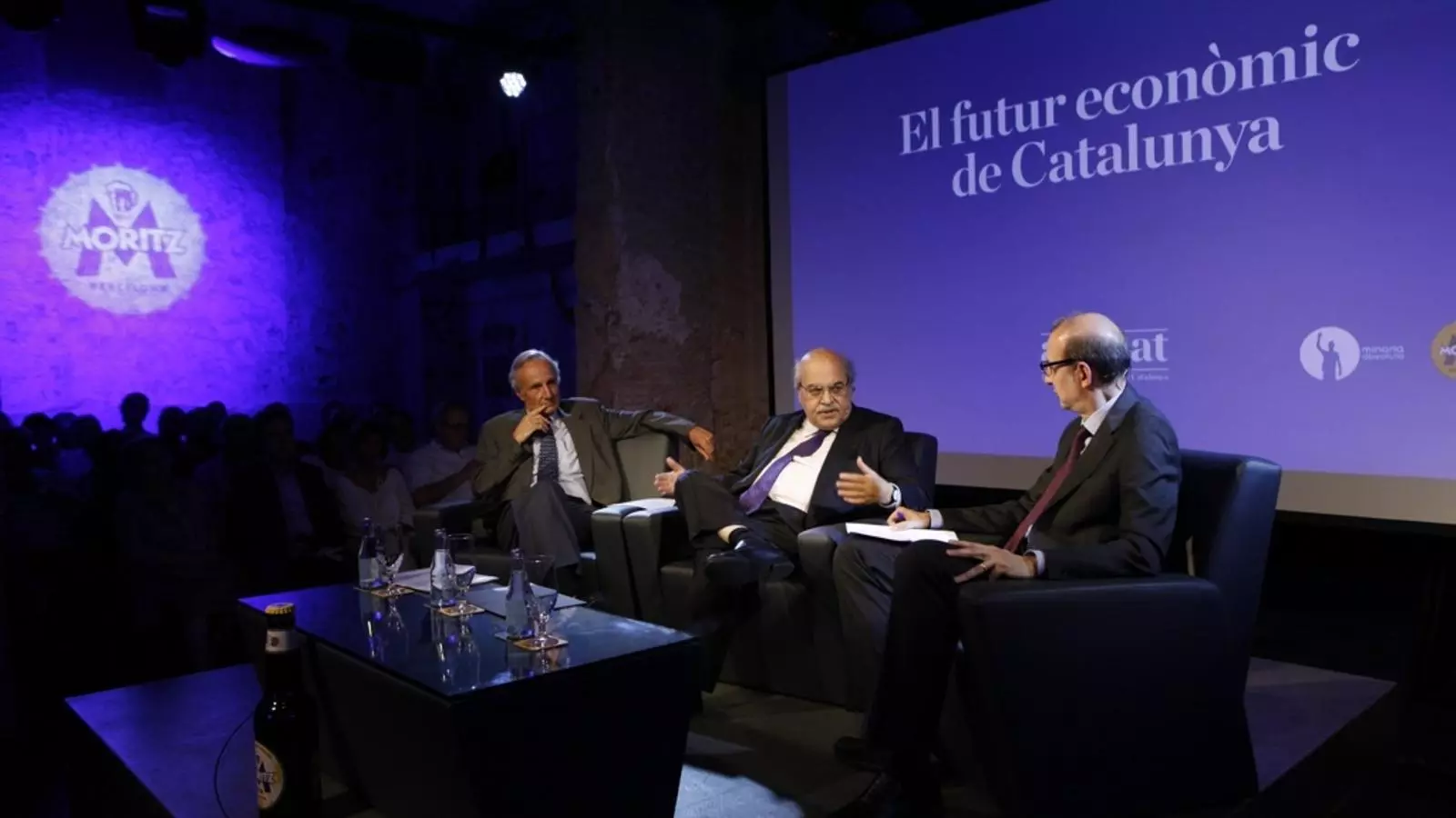 Debat 'I ara què?': Andreu Mas-Colell, Joan Majó i Antoni Bassas / CÈLIA ATSET