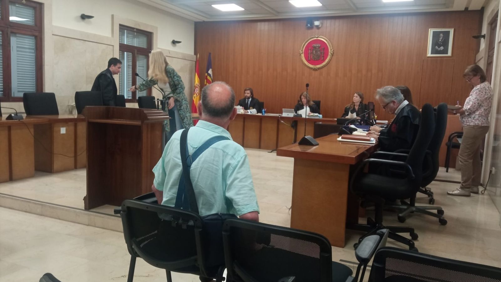 El condemnat durant el judici.