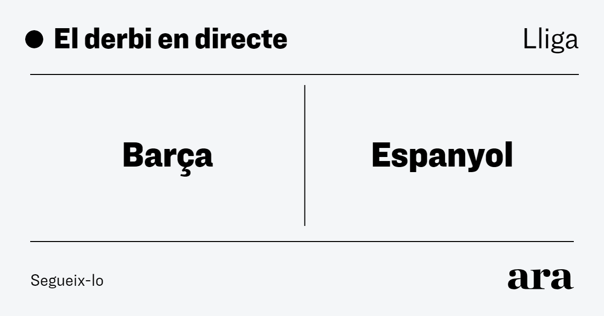 El derbi de Lliga en directe: Barça - Espanyol
