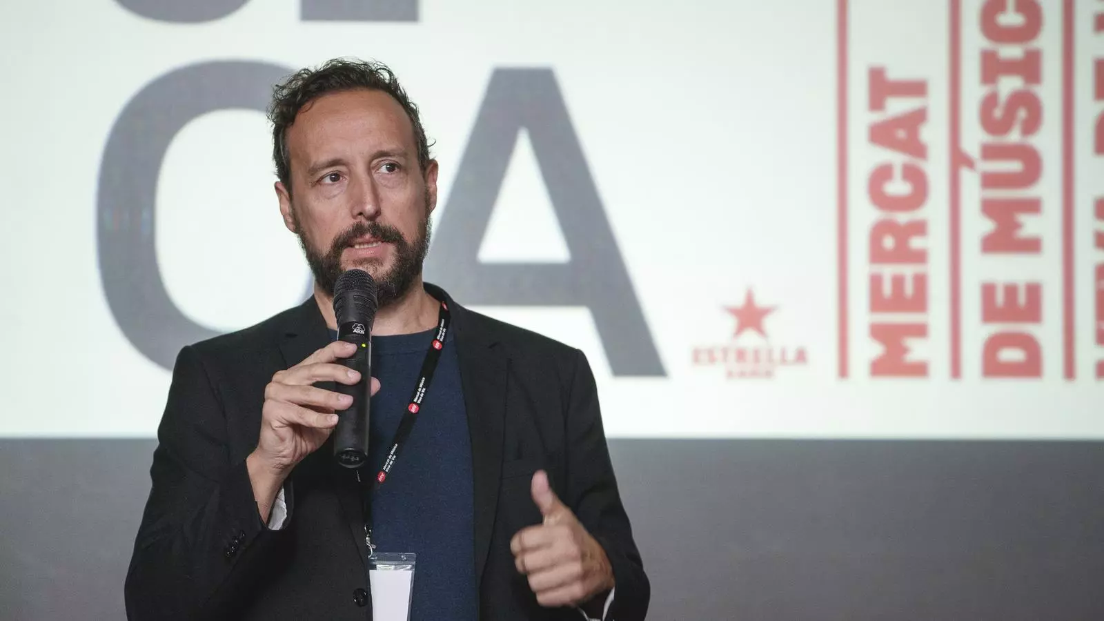 El director del Mercat de Música Viva de Vic, Marc Lloret, en l'edició de 2019.