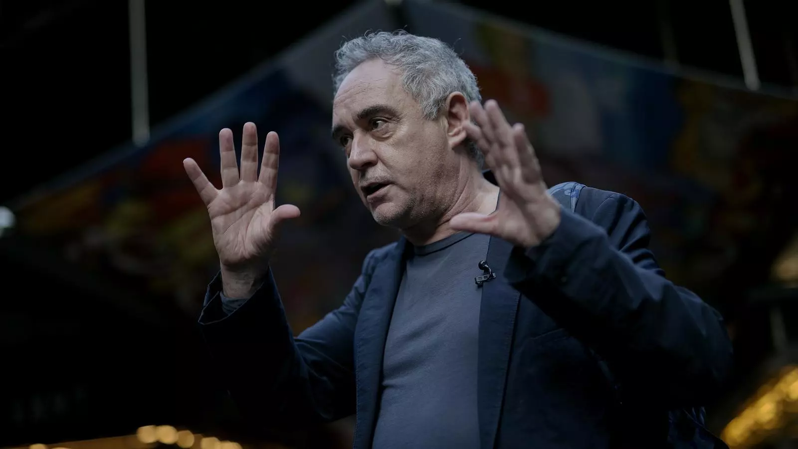 Ferran Adrià al mercat de la Boqueria.