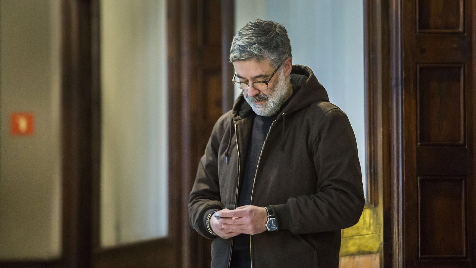 El diputat de la CUP Carles Riera al Parlament en una imatge d’arxiu.