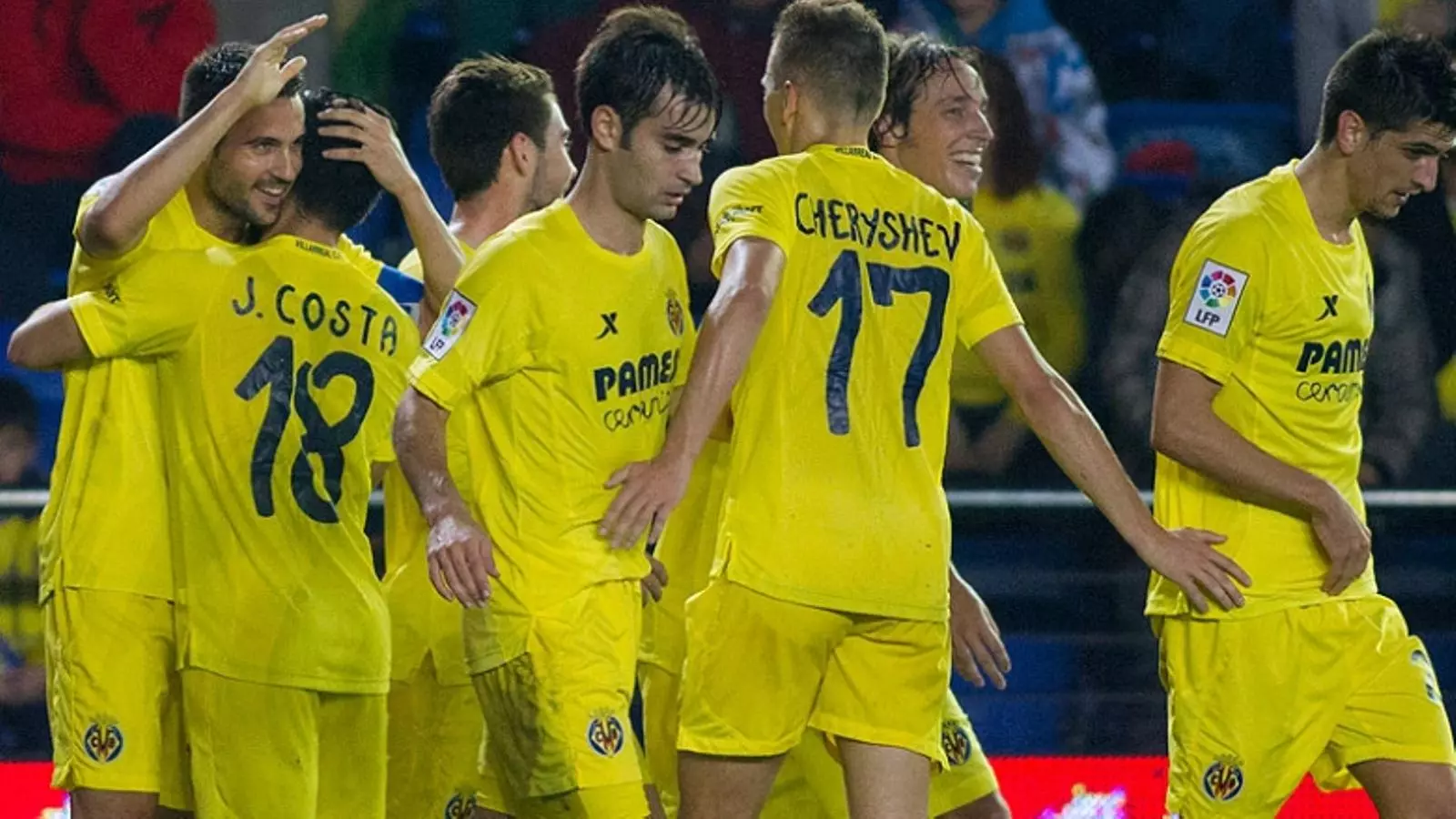 Els jugadors del Vila-real celebren un gol / VILLARREALCF.ES