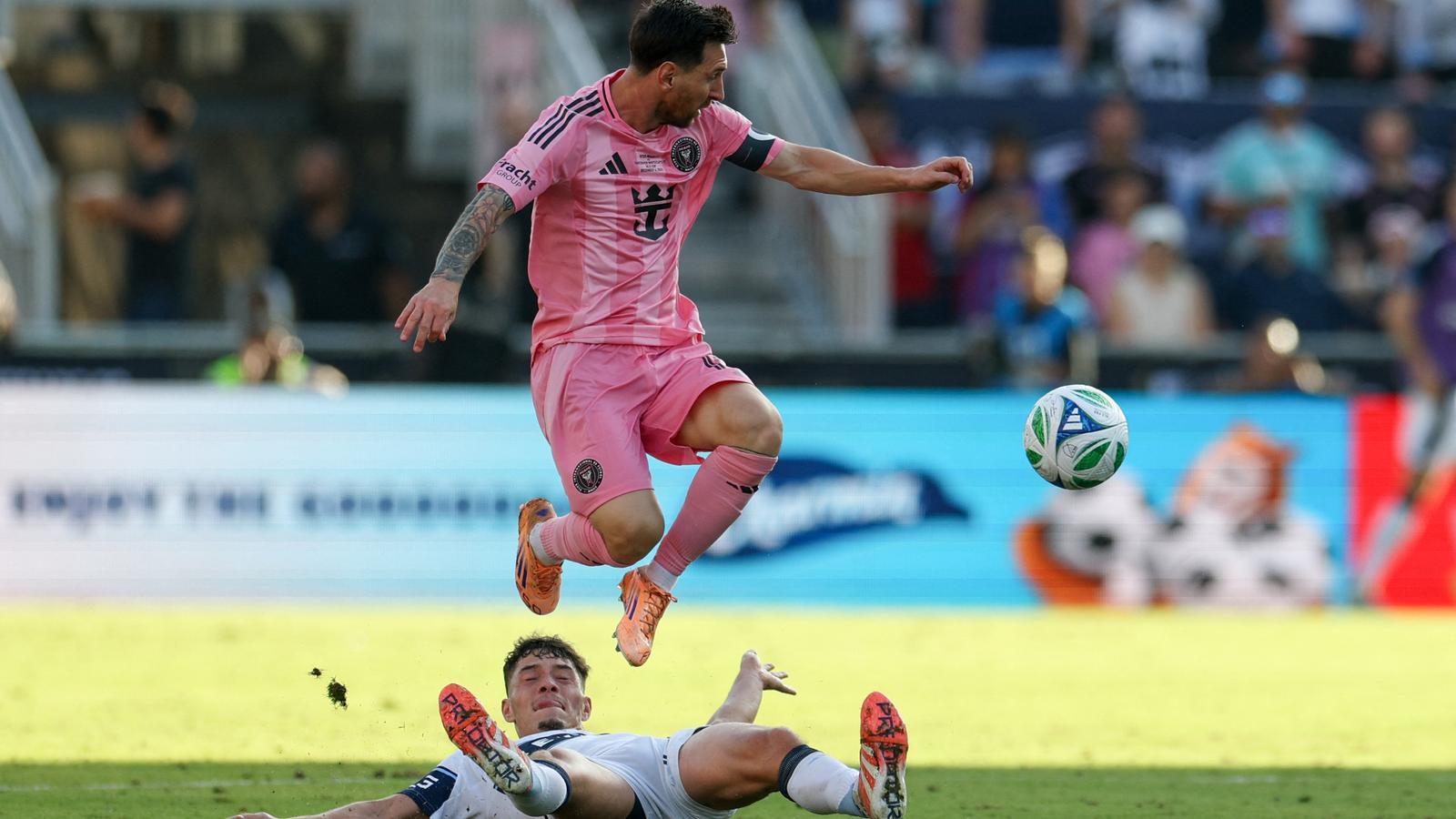 Leo Messi en la final de la MLS Cup con el Inter de Miami contra el Vancouvers Whitecaps