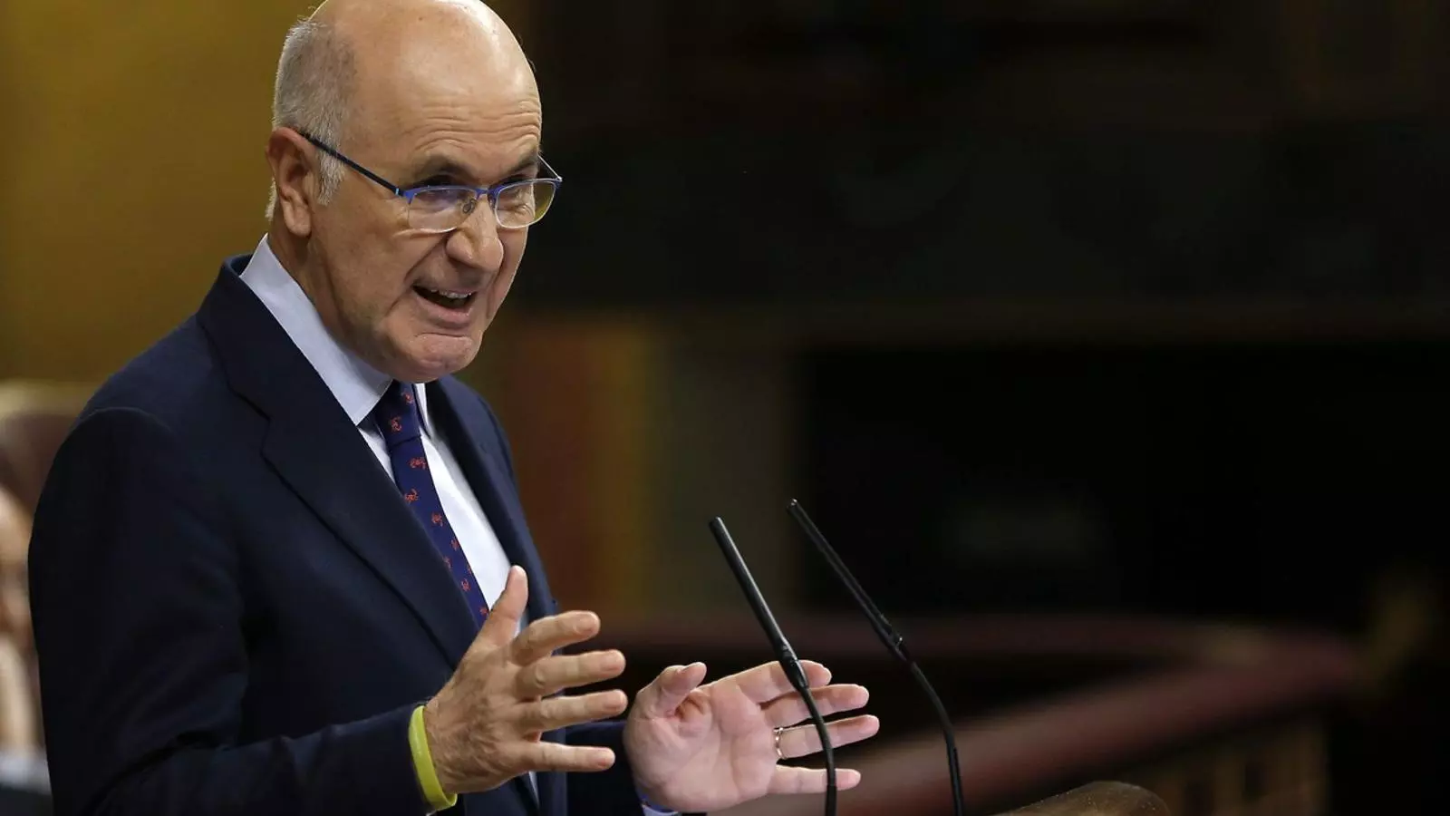 El portaveu de CiU, Josep A. Duran i Lleida, durant la seva intervenció al debat de política general.