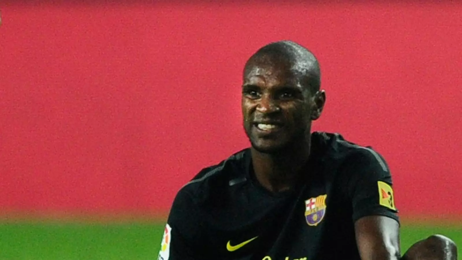 Abidal en el moment de la lesió