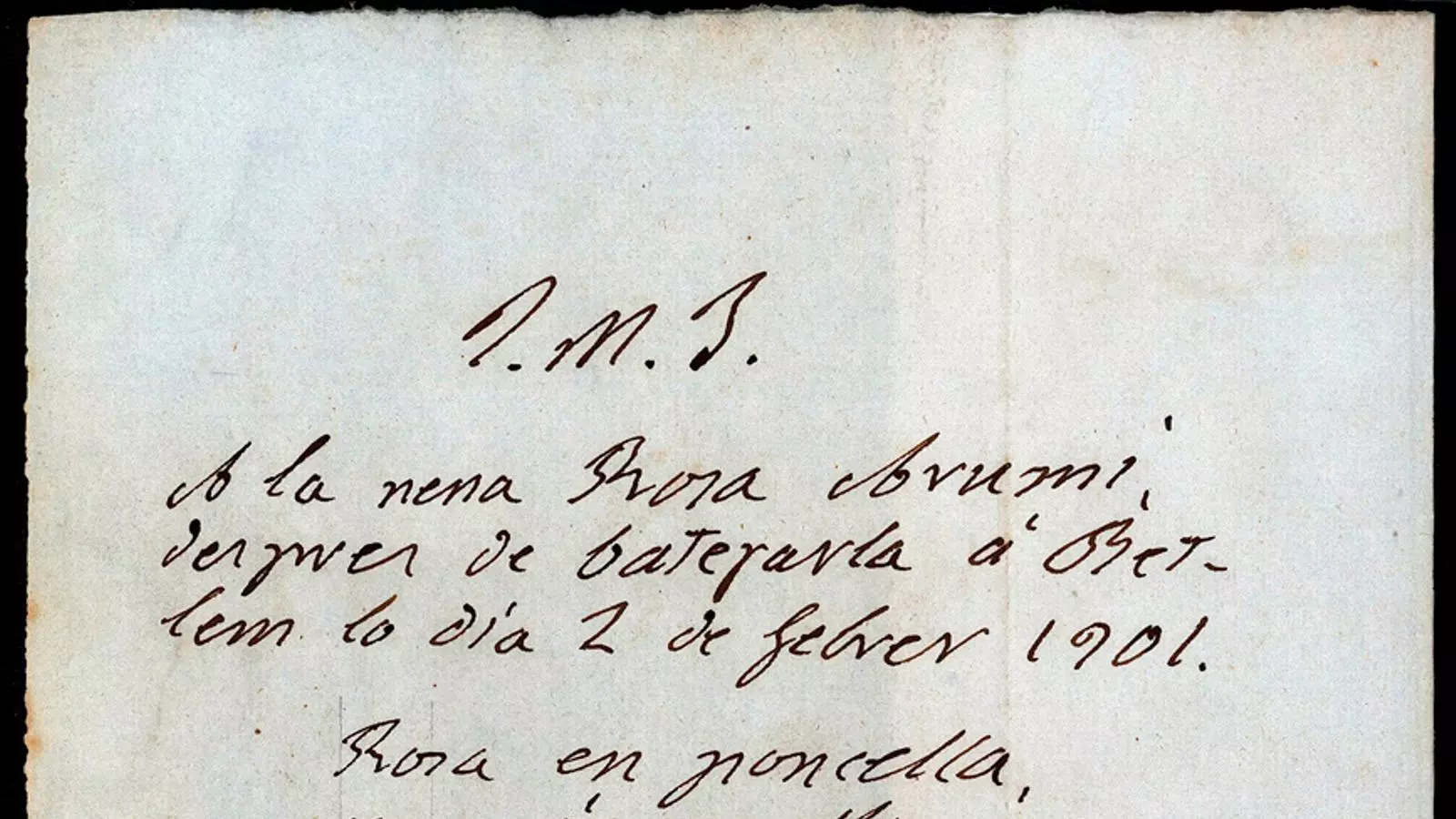 Manuscrit de Jacint Verdaguer