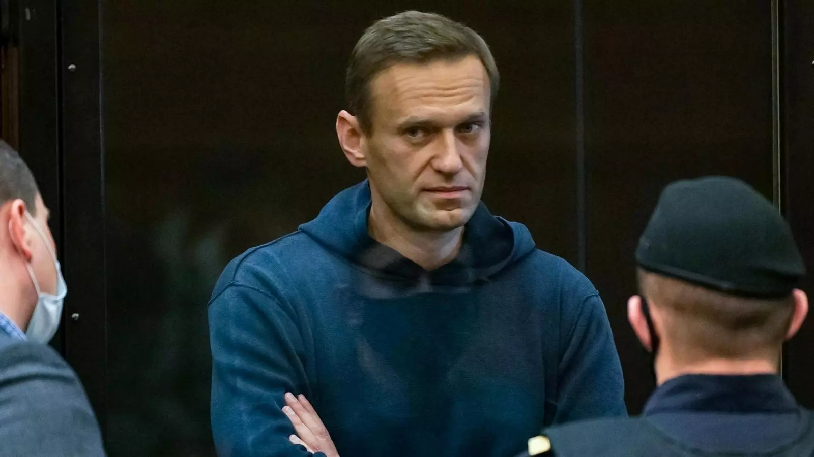 Aleksei Navalni durant el judici que li van fer a Moscou a principis de febrer.