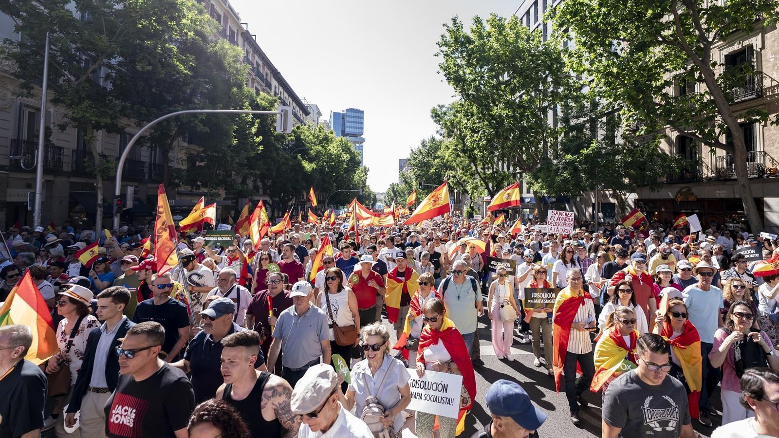 Demonstration against Pedro Sánchez