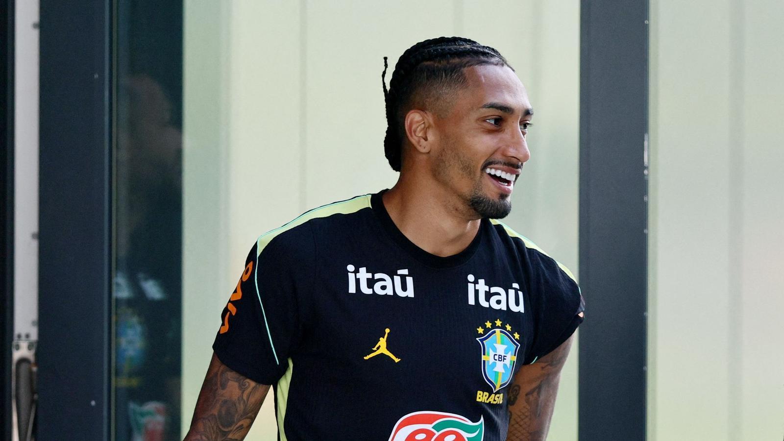 Raphinha Dias, at the concentration of the Brazilian national team.