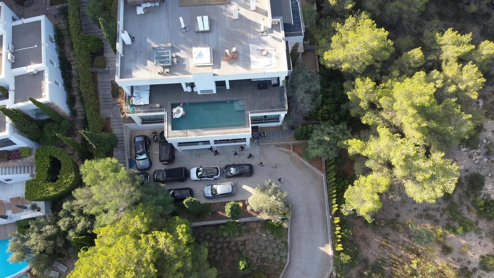 El chalet donde organizaron la fiesta ilegal