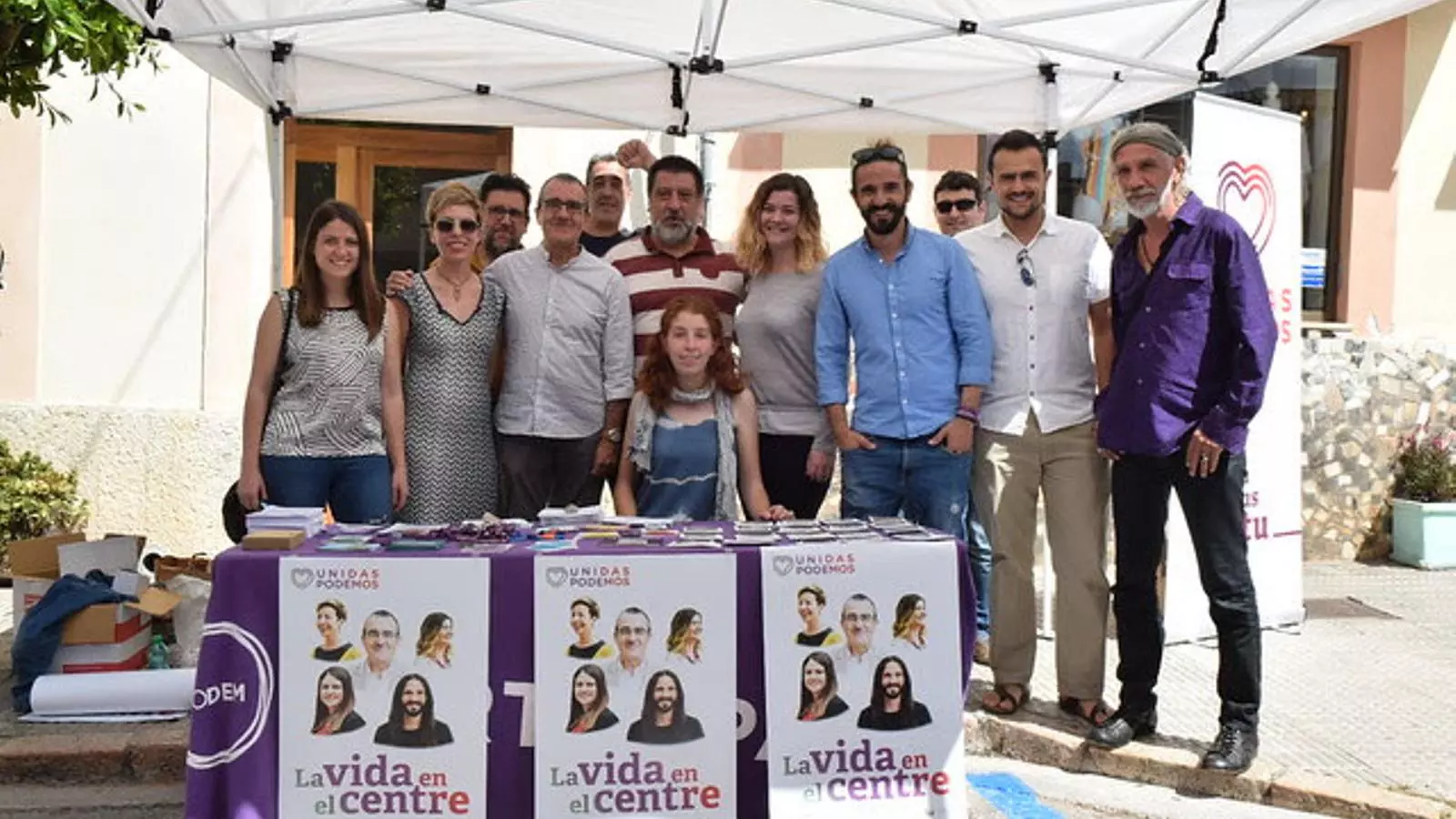Els candidats d'Unidas Podemos, a Felanitx.