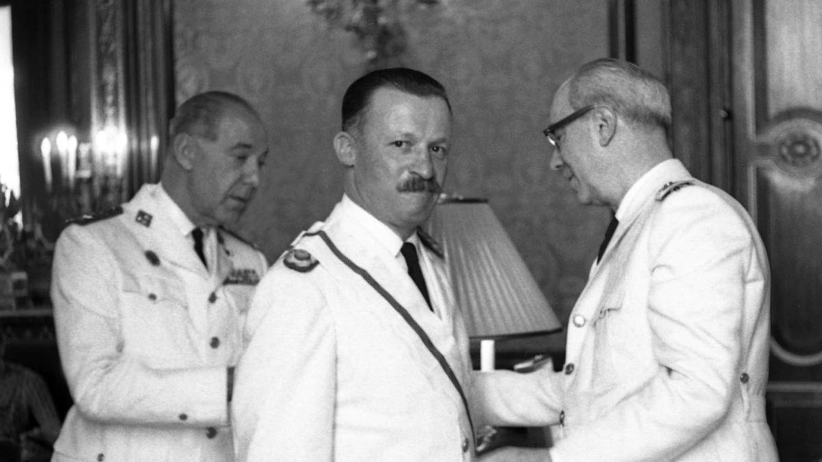 Juan Carlos Onganía durante una visita a España el año 1965.