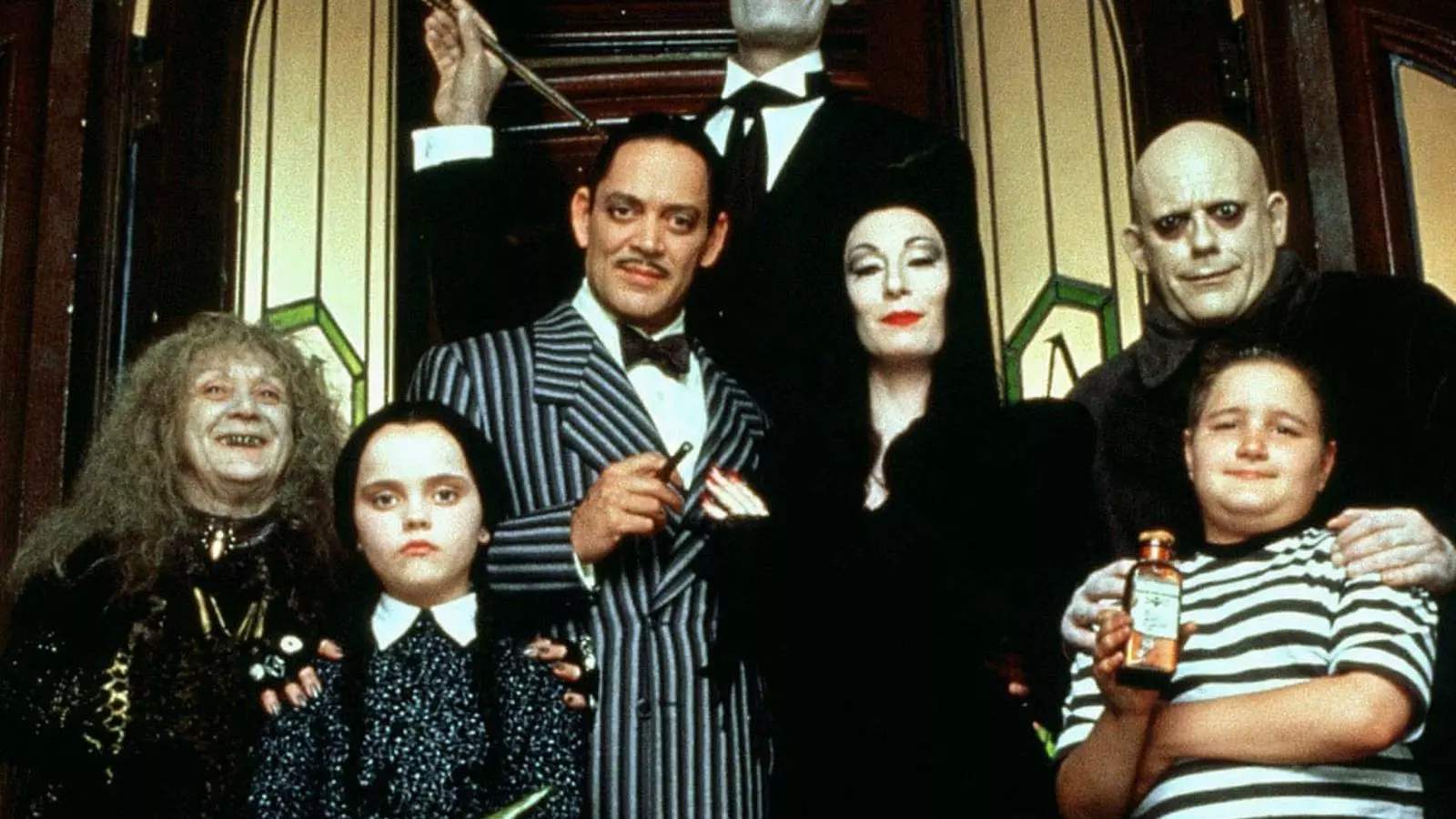 Fotograma de la versió cinematogràfica de la família Addams