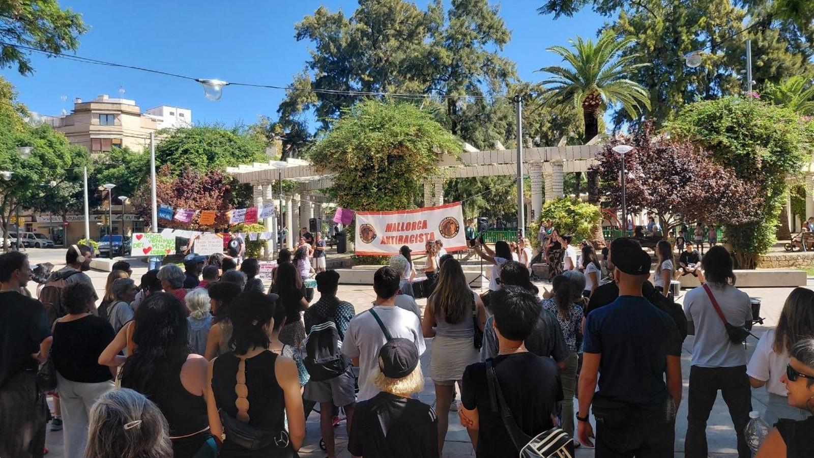 La concentración en Palma.