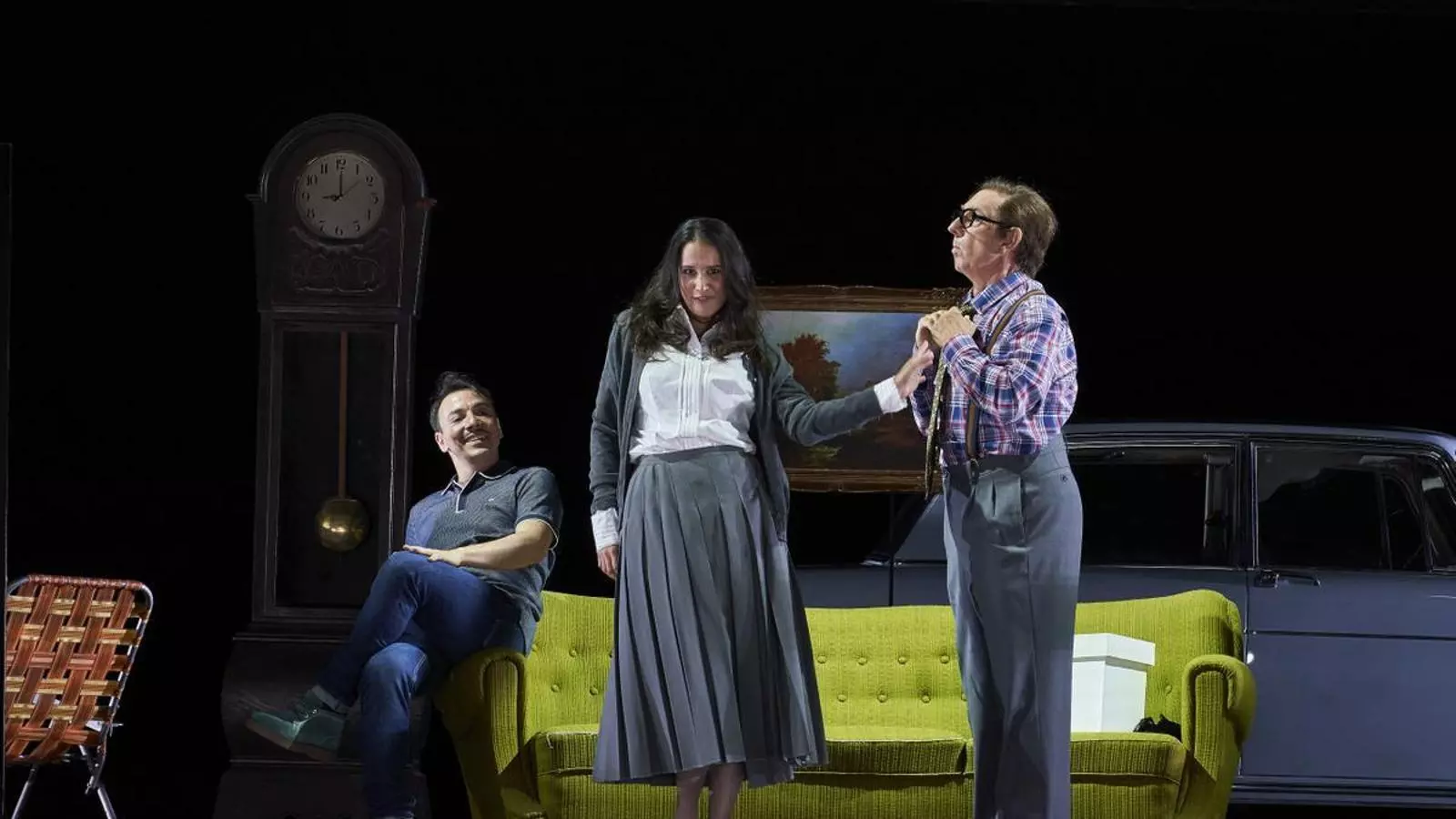 Una escena de l'assaig de 'Don Pasquale' al Liceu.