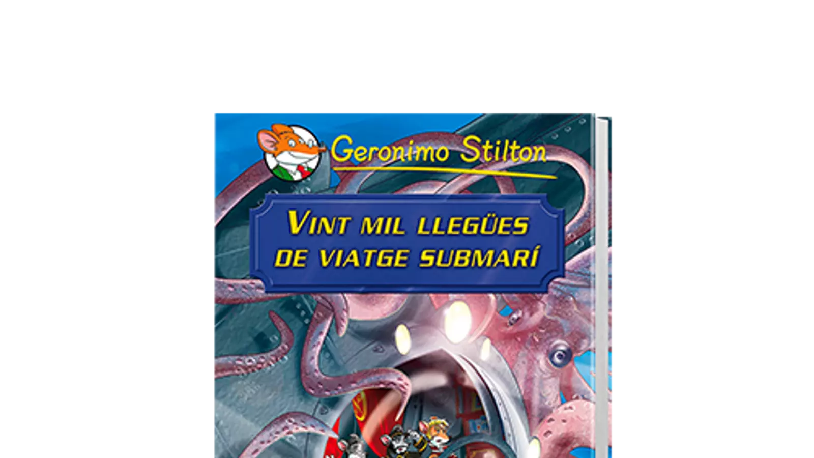 Portada de "Vint mil llegües de viatge submarí", de Geronimo Stilton