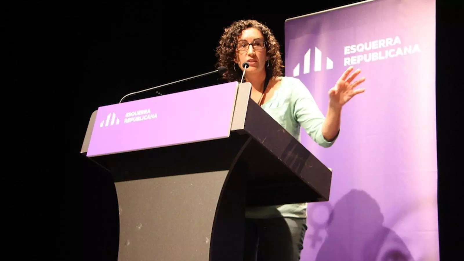Marta Rovira, en la cloenda de l'Assemblea Nacional de Dones del partit, a Manresa / ACN