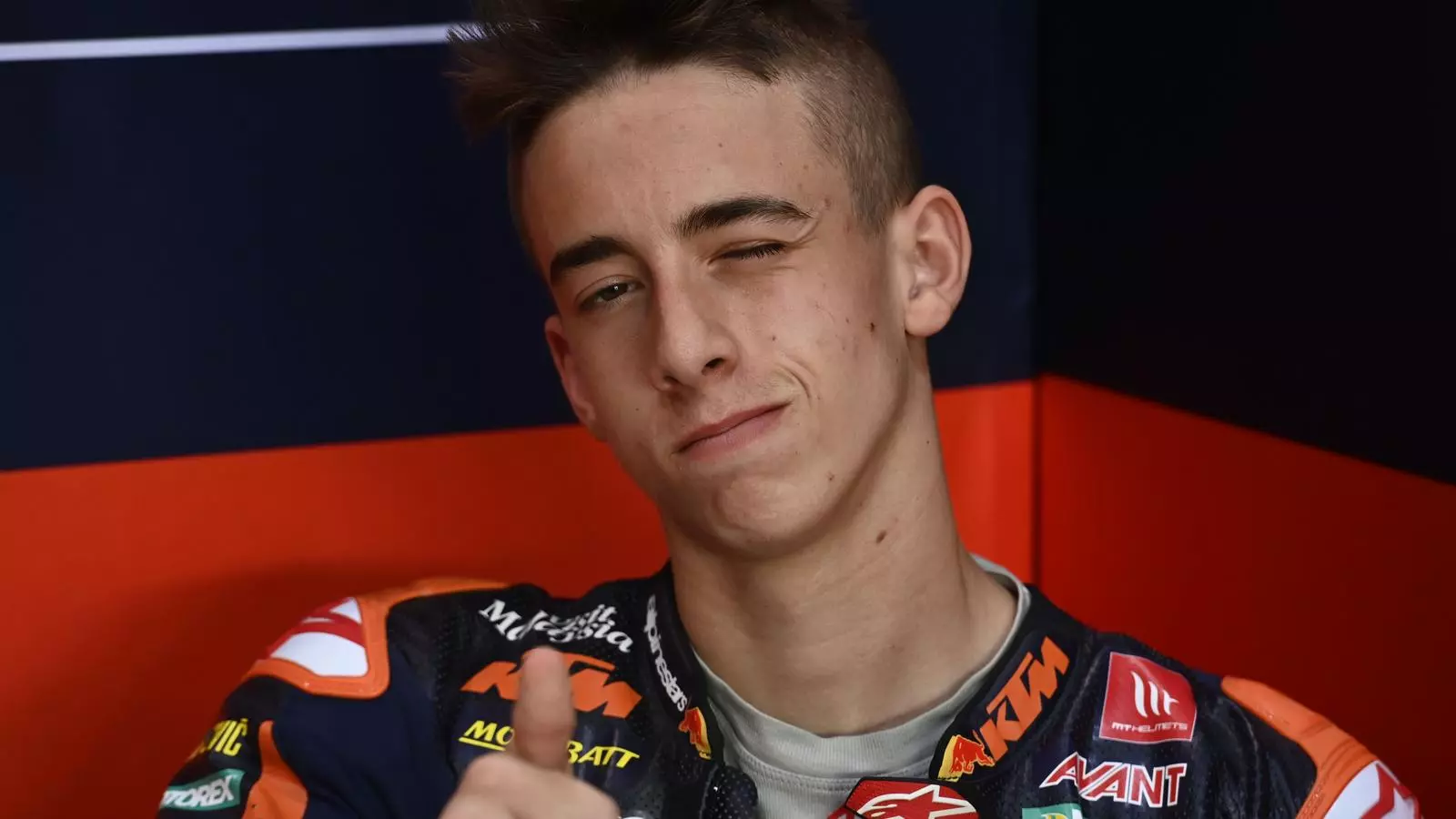 Pedro Acosta, pilot de KTM-AJO a Moto3