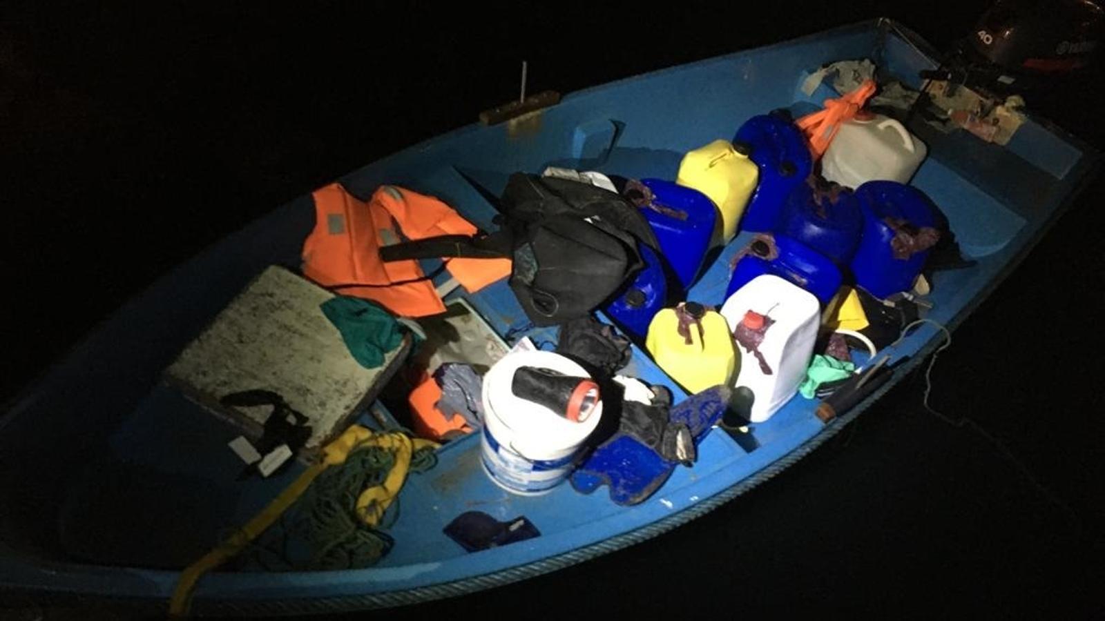 Stock image of a boat intercepted by the National Police in Ibiza