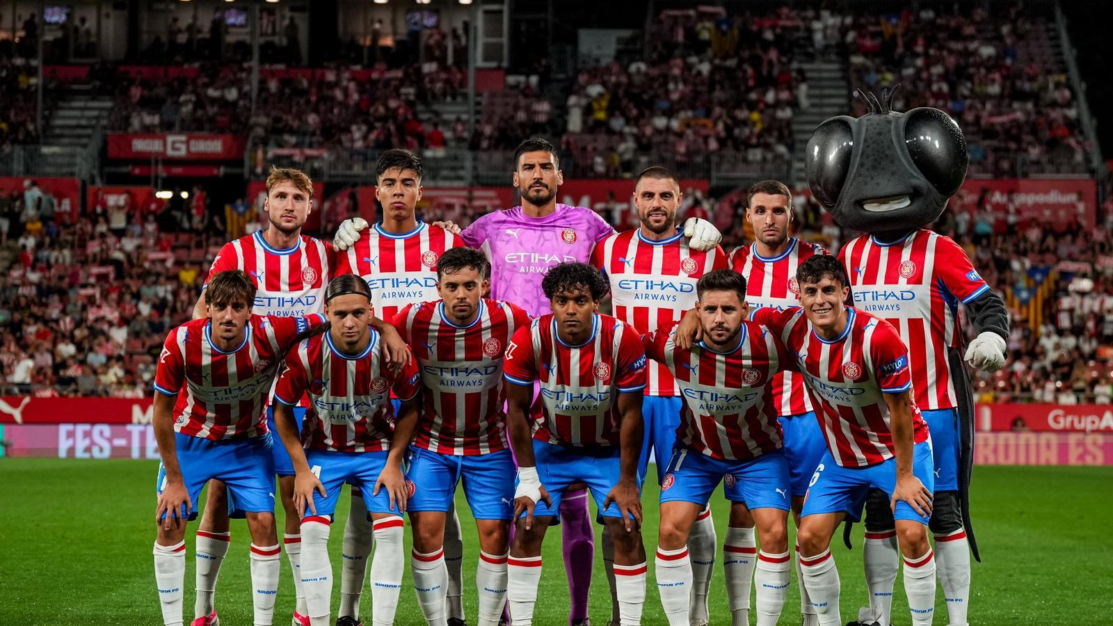 The 11 of Girona in the victory against Las Palmas last week.