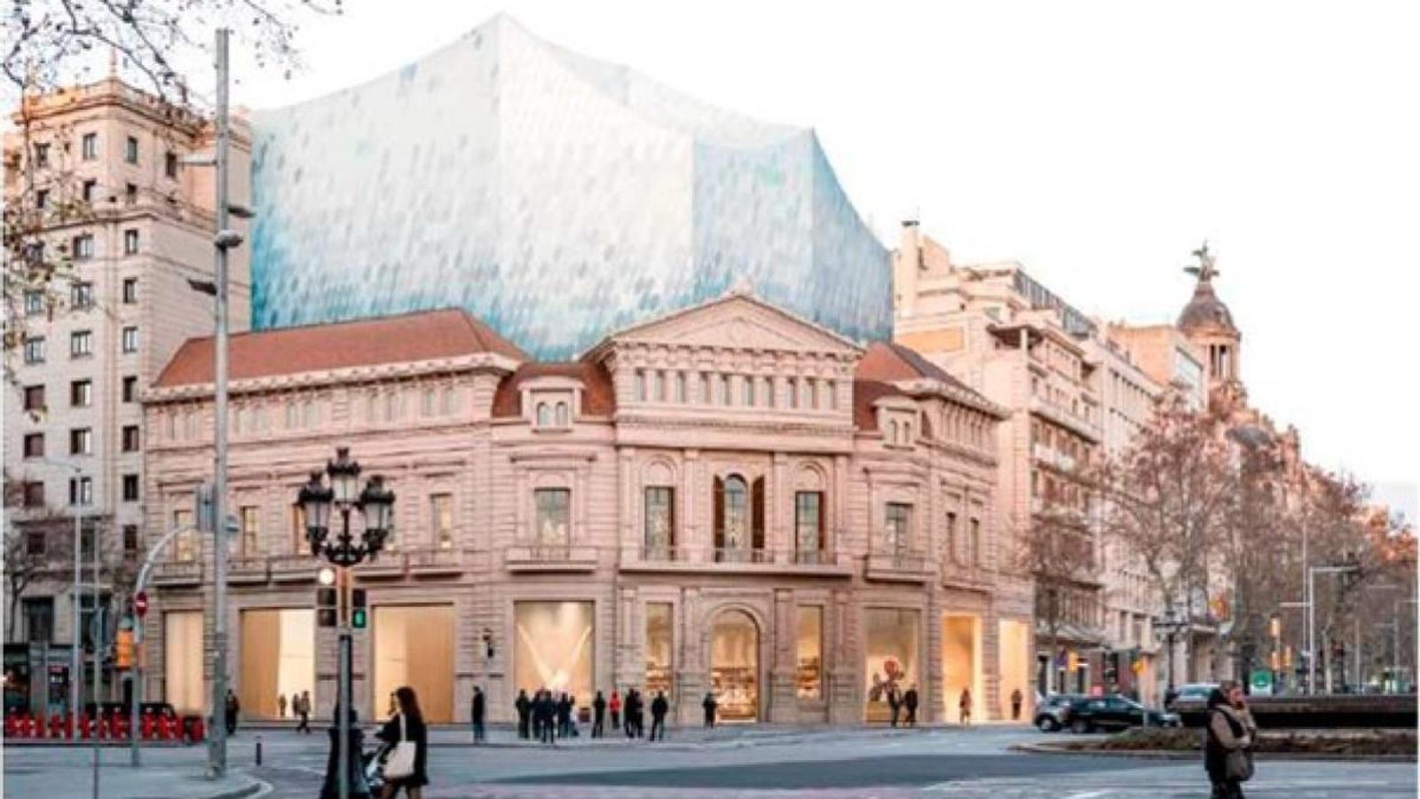 Recreación digital del futuro Museo Carmen Thyssen de Barcelona