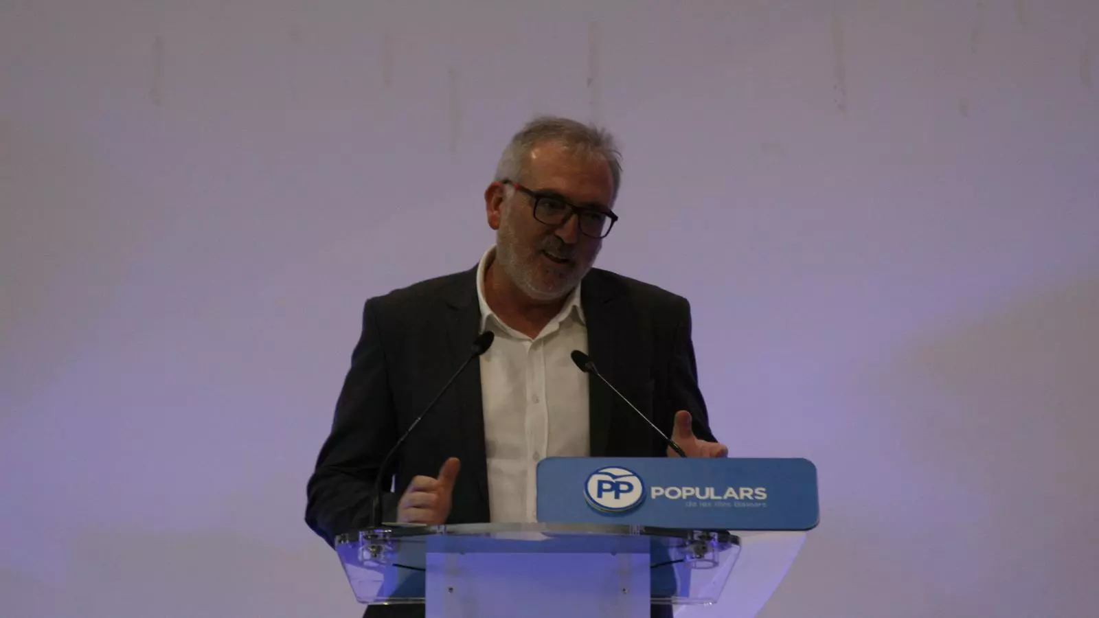 Félix Sánchez, durant la seva primera intervenció com a candidat pel PP.