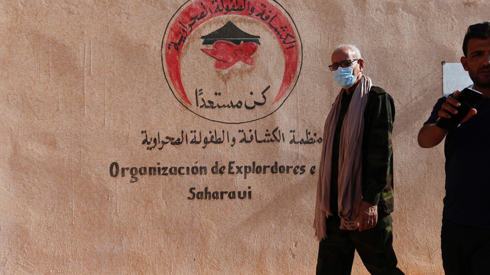 El líder  del Frente Polisario, Brahim Ghali, a los campamentos de refugiados de Tinduf