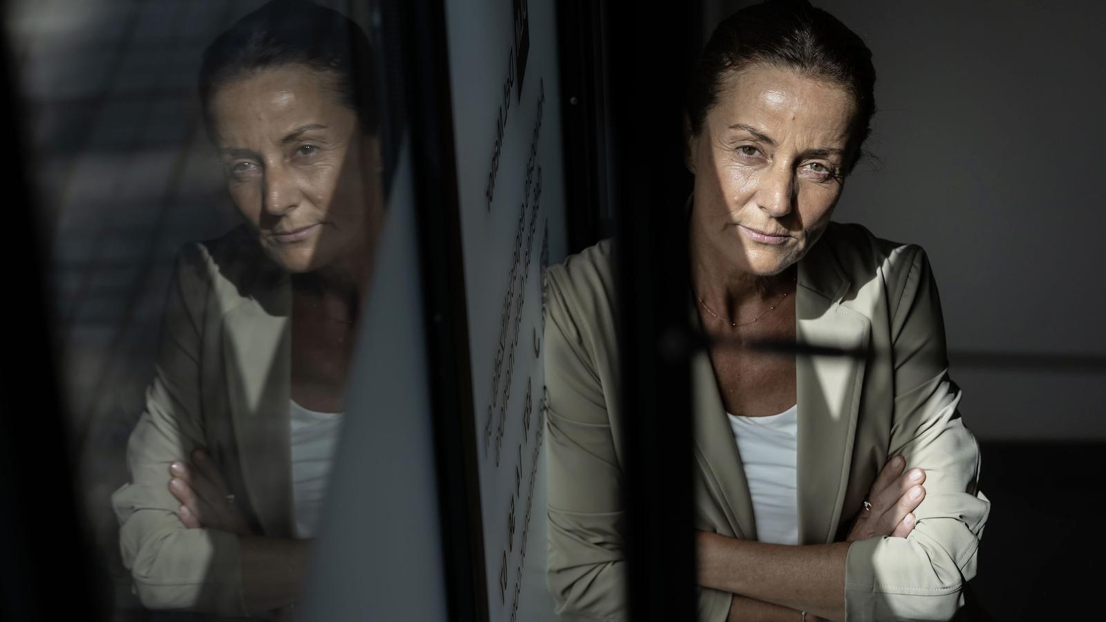 Marta Vergés, lawyer for minors, in her office in Barcelona