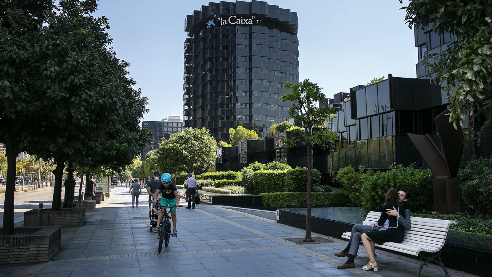 Headquarters of the La Caixa Foundation, parent company of Criteria, on the Diagonal.
