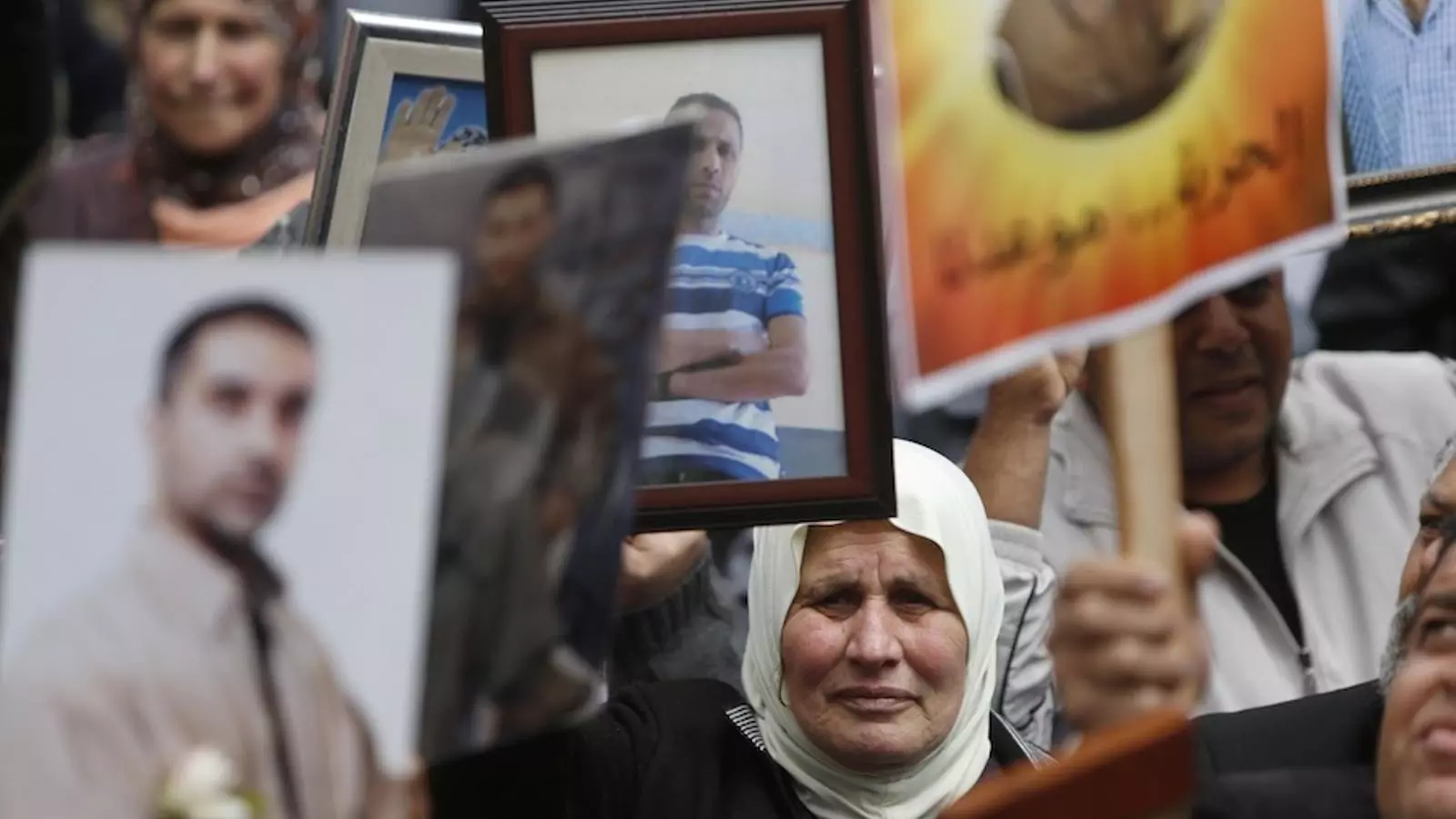 Manifestació pels presoners palestins a Ramal·lah. MOHAMED TOROKMAN / REUTERS