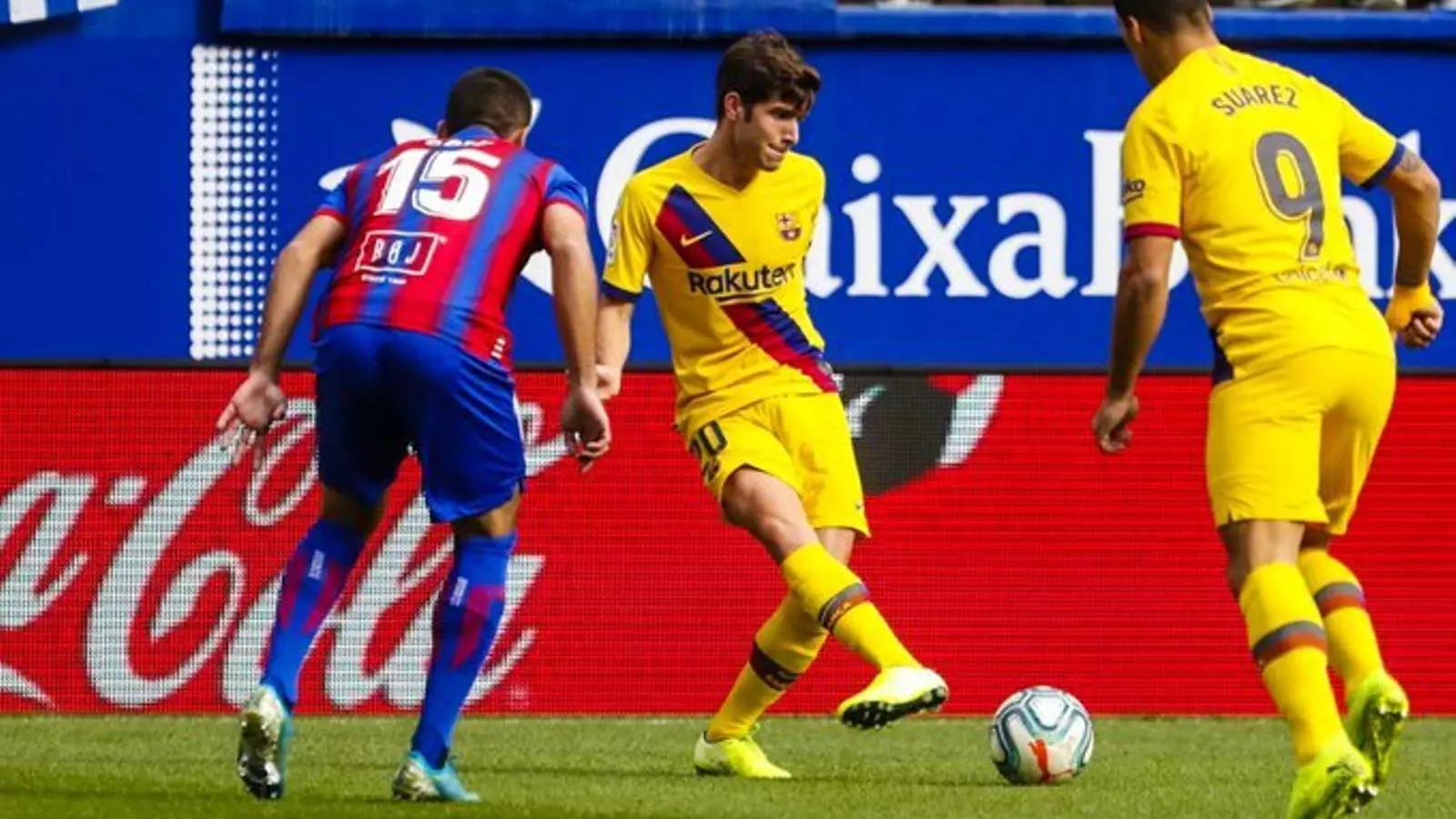 Sergi Roberto, amb molèsties al genoll esquerre