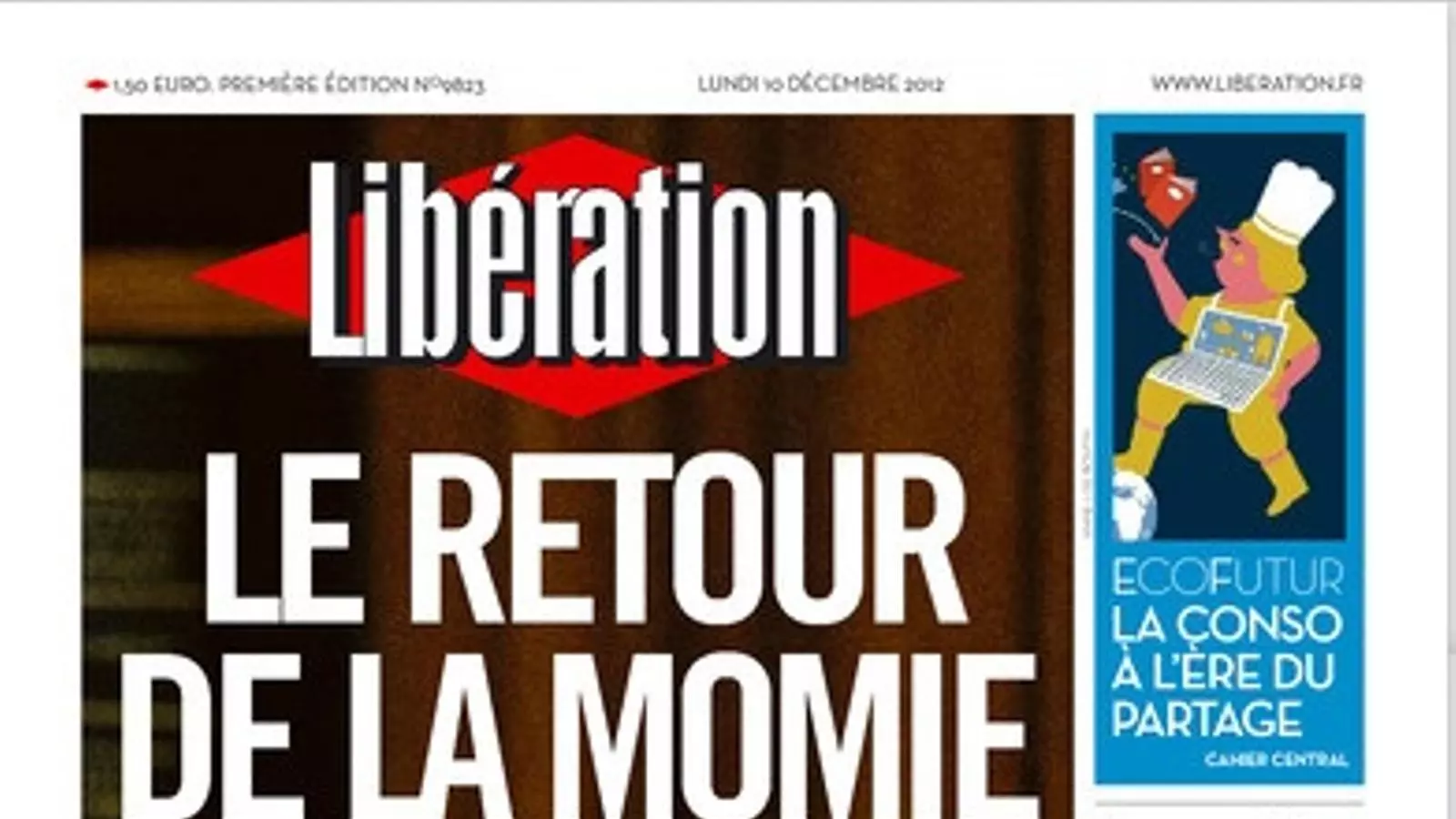 Portada 'Libération' 10 desembre 2012