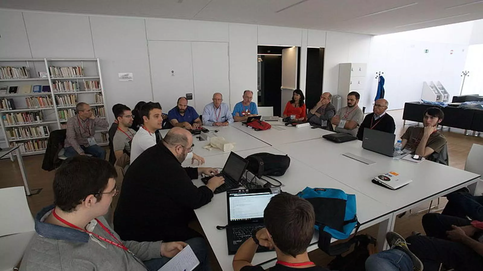 Un moment de la segona jornada de la Viquitrobada / Amador Àlvarez