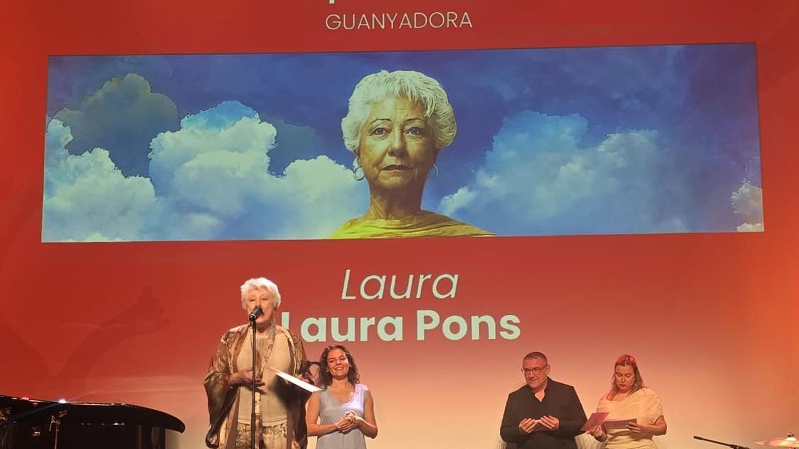 Laura Pons, durante los premios ATAIB.
