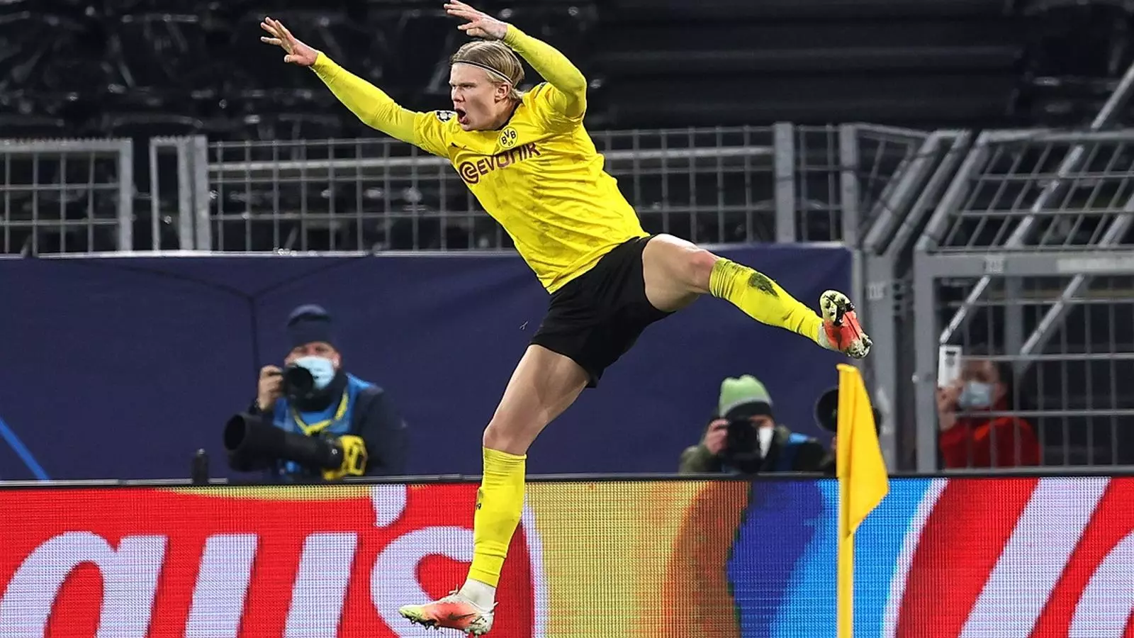 Erling Haaland, celebrant un gol contra el Sevilla